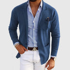 Herren Blazer Im Strickstil | Mit Lockerer Passform
