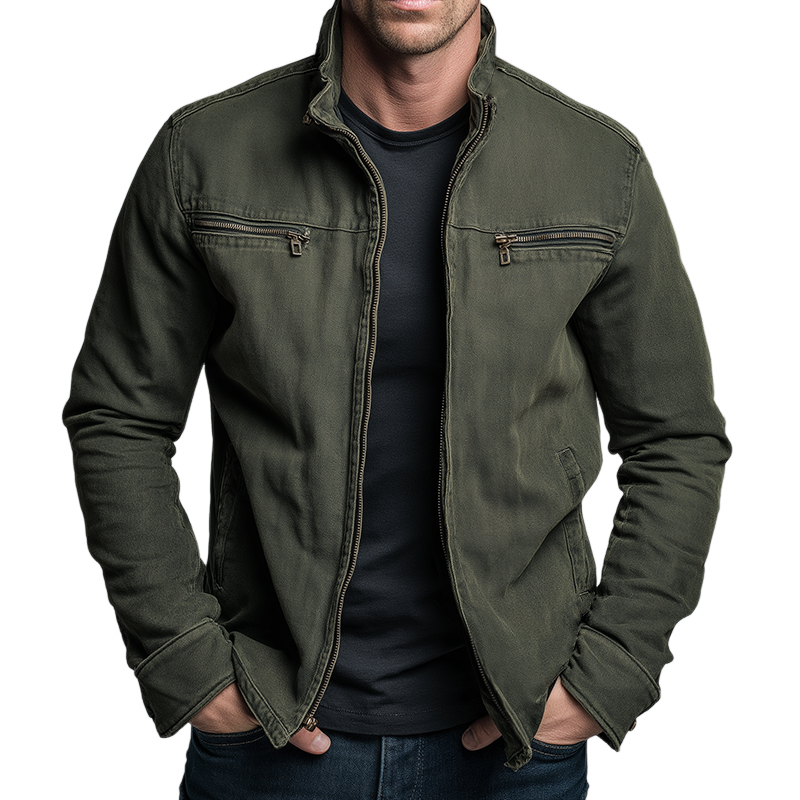 Montarello Men's Classic Cotton Jacket