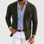 Herren Blazer Im Strickstil | Mit Lockerer Passform
