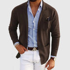 Herren Blazer Im Strickstil | Mit Lockerer Passform