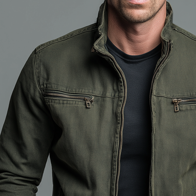 Montarello Men's Classic Cotton Jacket
