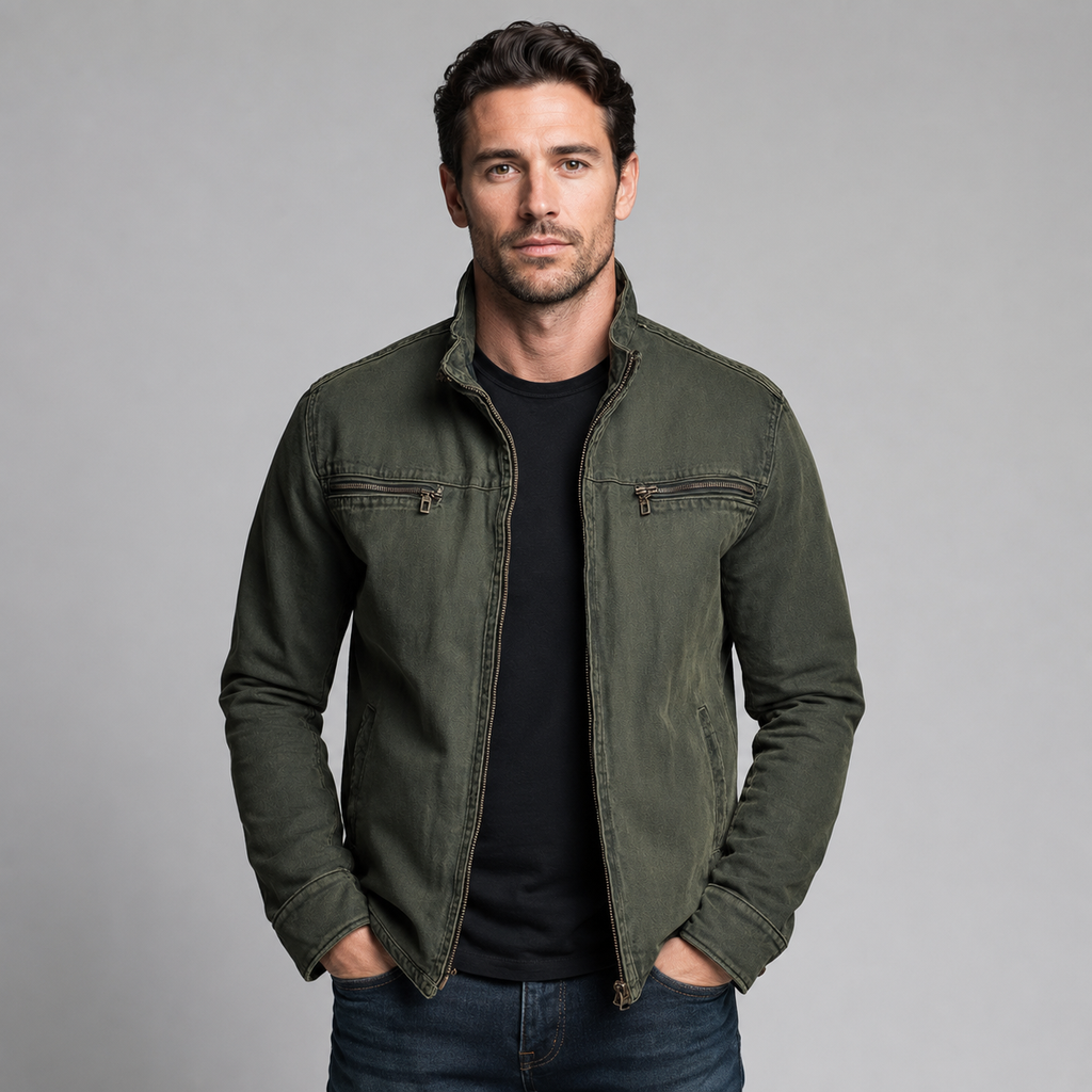 Montarello Men's Classic Cotton Jacket