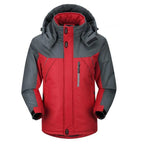 Men Winter Thick Fleece Waterproof Outwear down Jackets Coats Size Xxxl Black