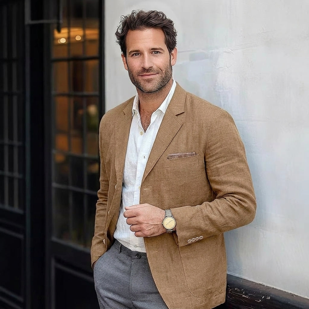Men's Linen-Blend Blazer