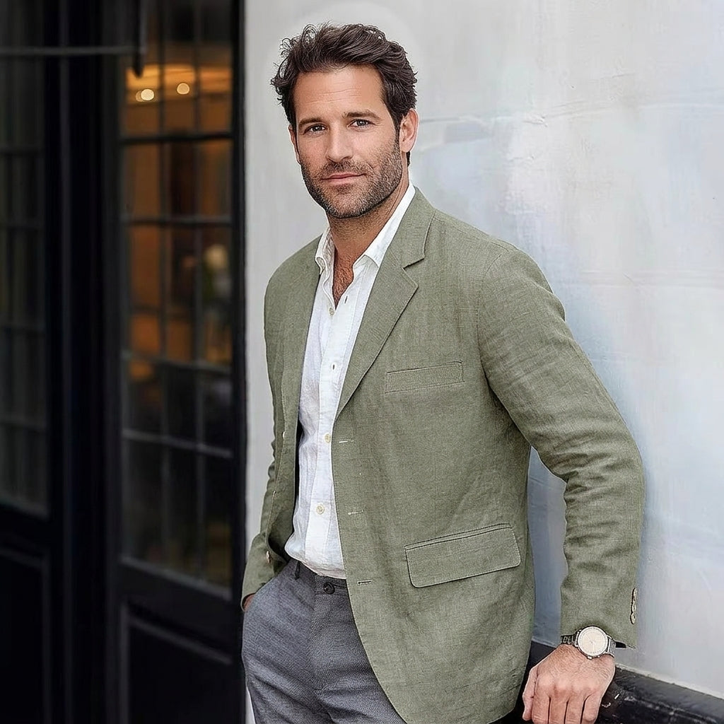 Men's Linen-Blend Blazer