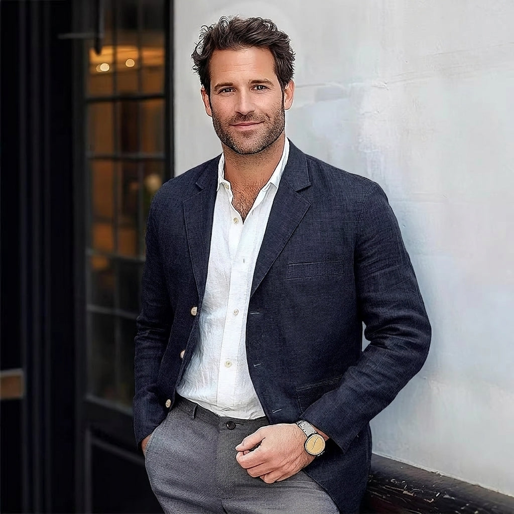 Men's Linen-Blend Blazer